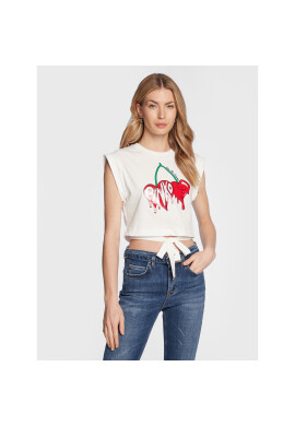 Pinko Тишърт Dolce 101123 A0U1 Бял Regular Fit - Pepit.bg