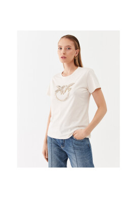 Pinko Тишърт Quentin 100535 A15D Бежов Regular Fit - Pepit.bg