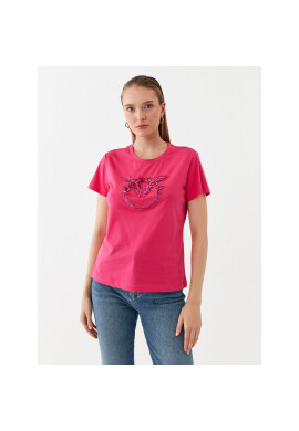 Pinko Тишърт Quentin 100535 A15D Розов Regular Fit - Pepit.bg