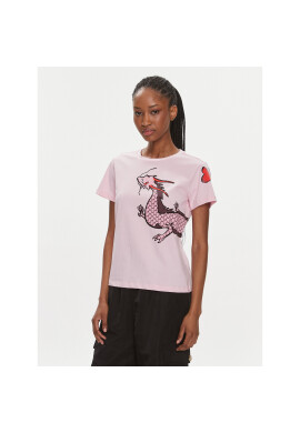 Pinko Тишърт Quentin 100535 A1RN Розов Regular Fit - Pepit.bg