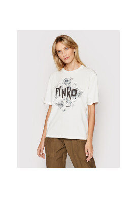 Pinko Тишърт Semplicemente 1N134F Y5BD Бял Regular Fit - Pepit.bg