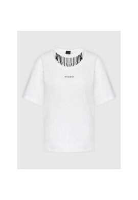 Pinko Тишърт Tiphanie 1G18AS A06Y Бял Regular Fit - Pepit.bg
