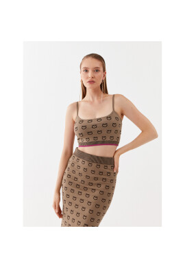 Pinko топ 101564 A112 Бежов Slim Fit - Pepit.bg