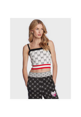 Pinko топ Alluminio 100447 A0KS Бял Slim Fit - Pepit.bg