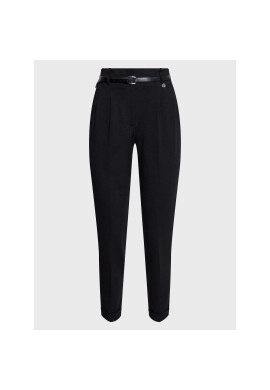 Please Текстилни панталони P493MVIOLA Черен Regular Fit - Pepit.bg