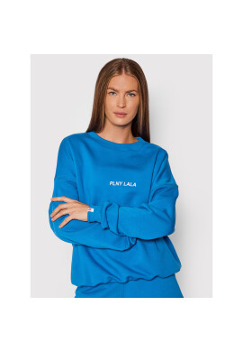 PLNY LALA Суитшърт Flora PL-BL-FO-00022 Син Oversize - Pepit.bg
