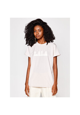 PLNY LALA Тишърт Classic PL-KO-CL-00191 Бежов Regular Fit - Pepit.bg