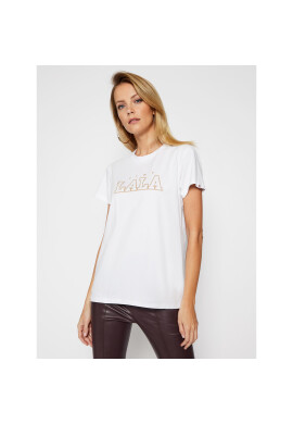 PLNY LALA Тишърт Classic PL-KO-CL-00192 Бял Regular Fit - Pepit.bg