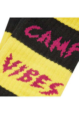 Poler Дълги чорапи unisex Camp Vibes 223ACUSK04 Жълт - Pepit.bg