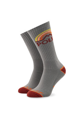 Poler Дълги чорапи unisex Mountain Rainbow 223ACUSK03 Сив - Pepit.bg