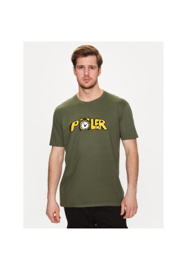 Poler Тишърт 231APM2001 Зелен Regular Fit - Pepit.bg