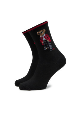 Polo Ralph Lauren Чорапи дълги дамски 455923572001 Черен - Pepit.bg