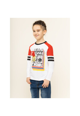 Primigi Блуза Back To Skate 44212021 Бял Regular Fit - Pepit.bg