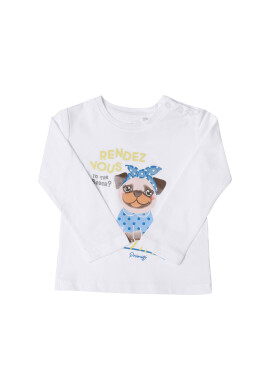 Primigi Блуза St Tropez Bisous 45211503 Бял Regular Fit - Pepit.bg