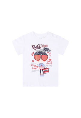 Primigi Тишърт Shopping Time 45221502 Бял Regular Fit - Pepit.bg