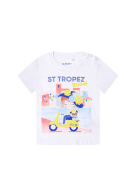 Primigi Тишърт St Tropez Bisous 45221503 Бял Regular Fit - Pepit.bg