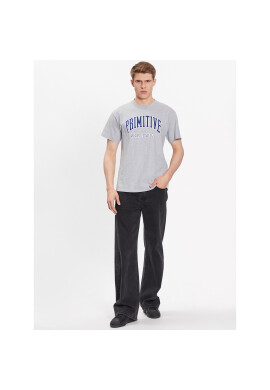 Primitive Тишърт Collegiate Worldwide PAPSP2312 Сив Regular Fit - Pepit.bg