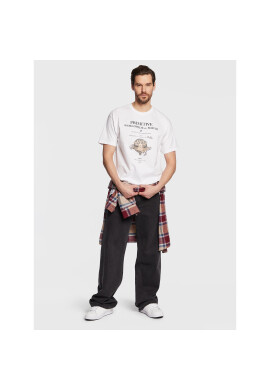 Primitive Тишърт P12681 Бял Regular Fit - Pepit.bg