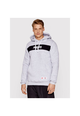 PROSTO. Суитшърт KLASYK Stripez 2093 Сив Regular Fit - Pepit.bg