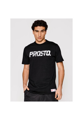 PROSTO. Тишърт KLASYK Broken 1021 Черен Regular Fit - Pepit.bg