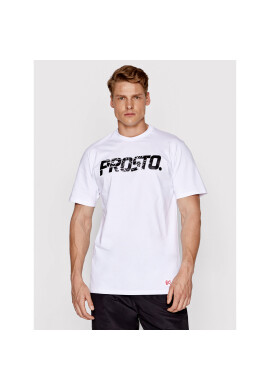 PROSTO. Тишърт KLASYK Broken 1023 Бял Regular Fit - Pepit.bg