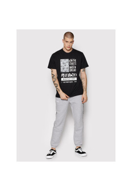 PROSTO. Тишърт KLASYK Ots Черен Regular Fit - Pepit.bg
