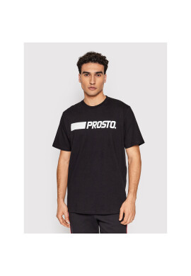 PROSTO. Тишърт KLASYK Retr 1212 Черен Regular Fit - Pepit.bg