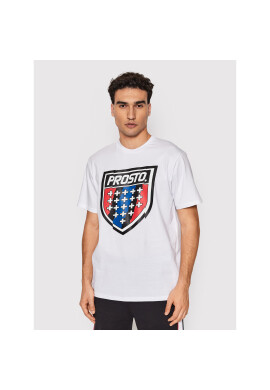 PROSTO. Тишърт KLASYK Tsunam 1031 Бял Regular Fit - Pepit.bg
