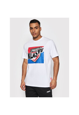 PROSTO. Тишърт KLASYK Zdrap 1152 Бял Regular Fit - Pepit.bg