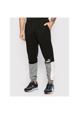 Puma Долнище анцуг Ess + Block 848007 Черен Regular Fit - Pepit.bg