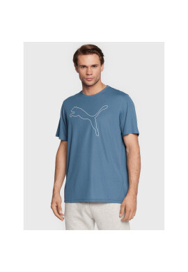 Puma Тениска от техническо трико Performance Cat 520491 Син Regular Fit - Pepit.bg