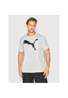 Puma Тишърт Active Big Logo 586724 Сив Regular Fit - Pepit.bg