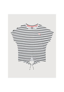 Puma Тишърт Alpha Striped Tee 581410 Бял Regular Fit - Pepit.bg