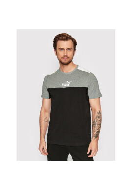 Puma Тишърт Ess+Block 847426 Черен Regular Fit - Pepit.bg