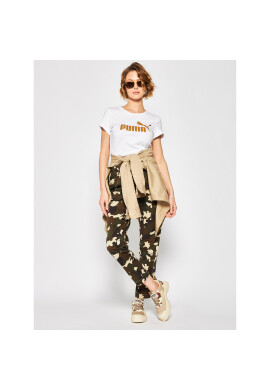 Puma Тишърт Ess + Mettallic Tee 582407 Бял Regular Fit - Pepit.bg