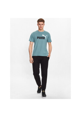 Puma Тишърт Essentials+ 2 Col Logo 586759 Зелен Regular Fit - Pepit.bg