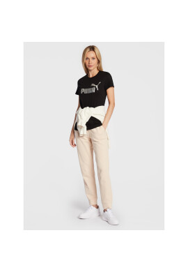 Puma Тишърт Essentials+ Metallic Logo 848303 Черен Regular Fit - Pepit.bg