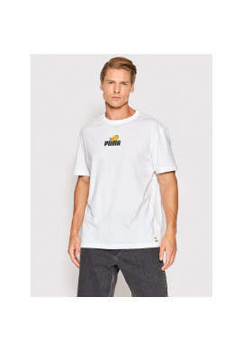 Puma Тишърт GARFIELD Graphic 534433 Бял Regular Fit - Pepit.bg