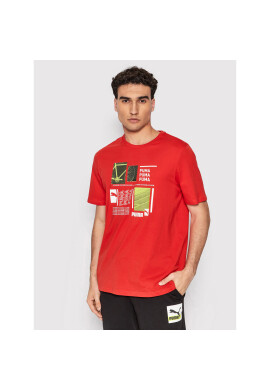 Puma Тишърт Graphic Tee 848568 Червен Regular Fit - Pepit.bg