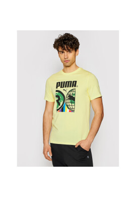 Puma Тишърт Intl 599804 Жълт Regular Fit - Pepit.bg