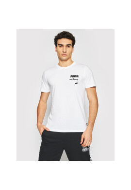 Puma Тишърт MR DOODLE 598641 Бял Regular Fit - Pepit.bg