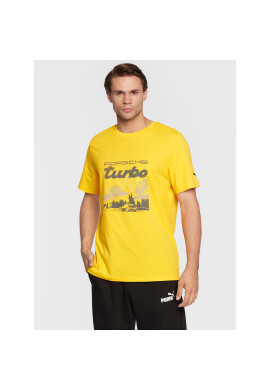Puma Тишърт Pl Graphic 534832 Жълт Regular Fit - Pepit.bg