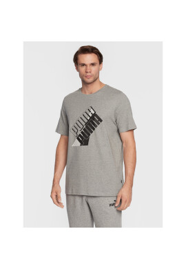 Puma Тишърт Power Logo 849788 Сив Regular Fit - Pepit.bg
