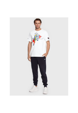 Puma Тишърт Rbr Dynamic Bull Logo 534996 Бял Regular Fit - Pepit.bg