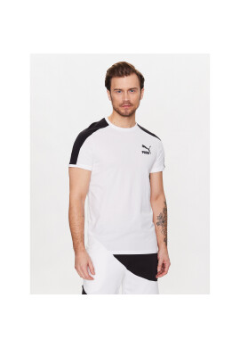 Puma Тишърт T7 Iconic 538204 Бял Slim Fit - Pepit.bg