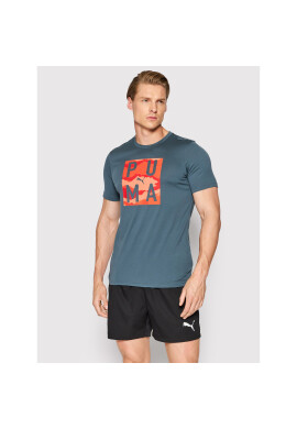Puma Тишърт Train Graphic 521542 Тъмносин Regular Fit - Pepit.bg