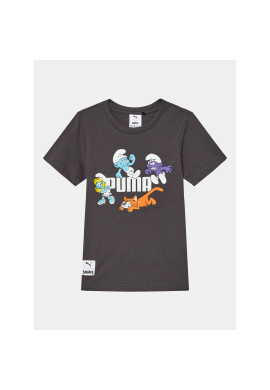 Puma Тишърт X The Smurfs 622981 Сив Regular Fit - Pepit.bg