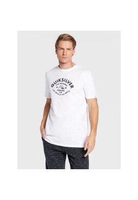 Quiksilver Тишърт Script Talk Front EQYZT07042 Бял Classic Fit - Pepit.bg
