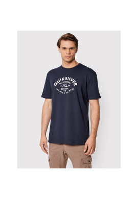 Quiksilver Тишърт Script Talk Front EQYZT07042 Тъмносин Regular Fit - Pepit.bg