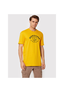 Quiksilver Тишърт Script Talk Front EQYZT07042 Жълт Regular Fit - Pepit.bg